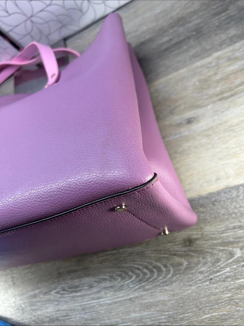 Kate Spade pink purple tote bag